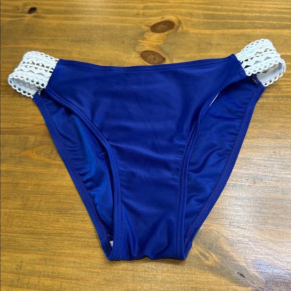 Other - Chic Blue Women's Bikini Bottom with Lace Detail